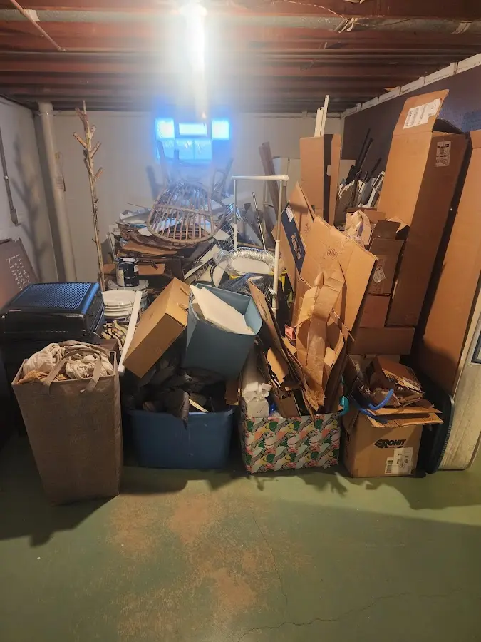 Roll-off dumpster container at job site for Construction Dumpster Rental in Whitestown